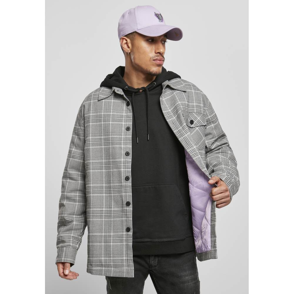 Cayler & Sons - Plaid Out Quilted Shirt Jacket - Zwart/Wit